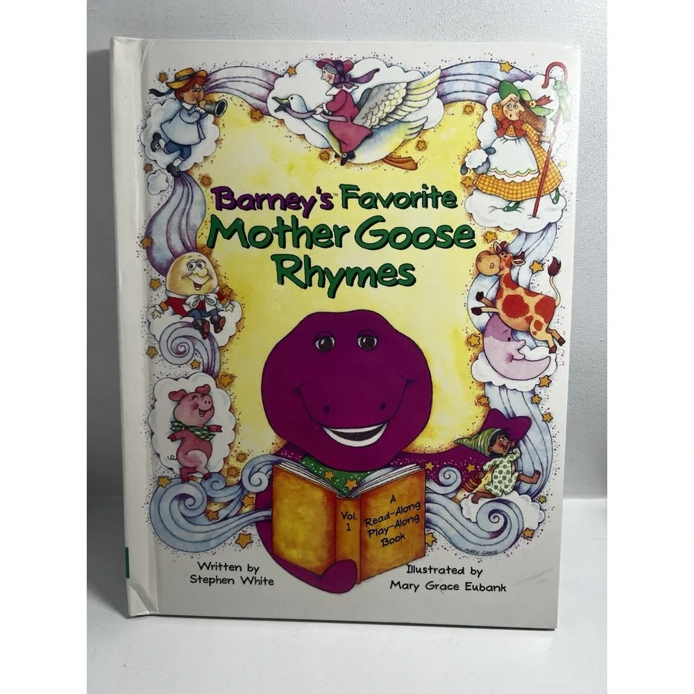 Barney's Favorite Mother Goose Rhymes Vol. 1  1993 Vintage Stephen White